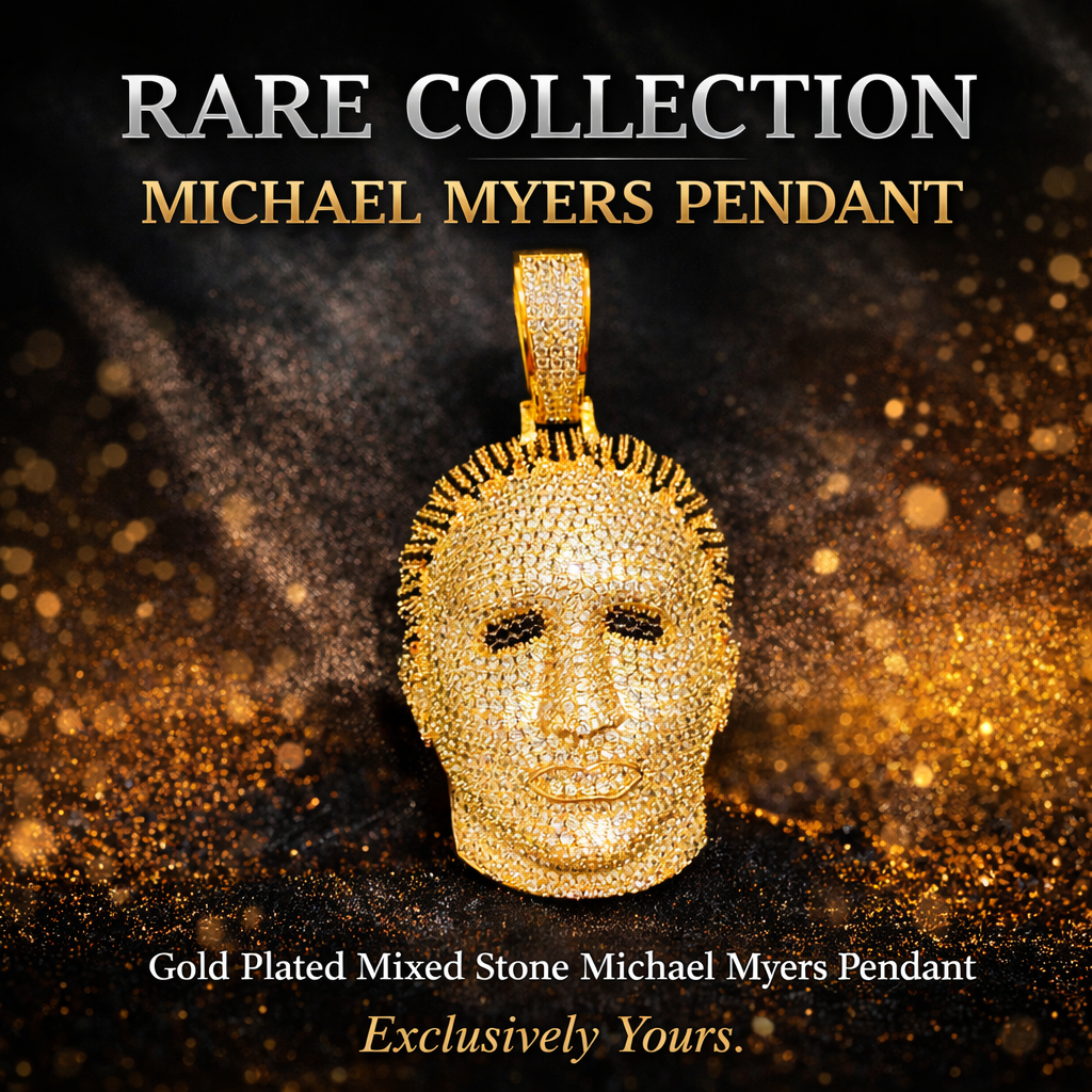 Trendy Micro Stoned Michael Myers Iced Out Pendant