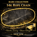 14K Gold Rope Chain